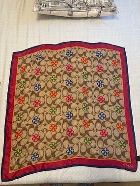 Coach 100% Silk Scarf